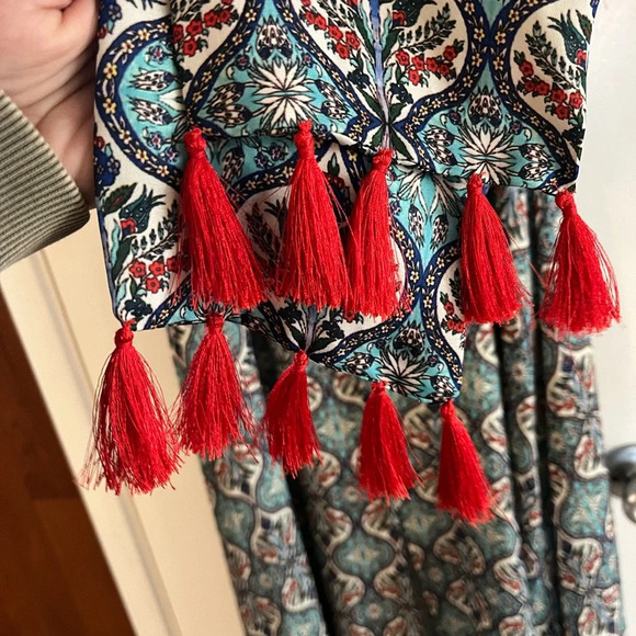 Anthropologie Sachin & Babi Tasseled Maxi Dress - Picture 4 of 7